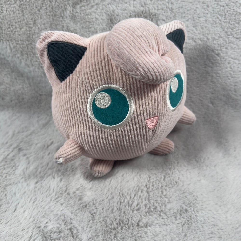 Pokemon Jigglypuff Pink Corduroy Plush Jazwares 2022 Official Nintendo PKW2736